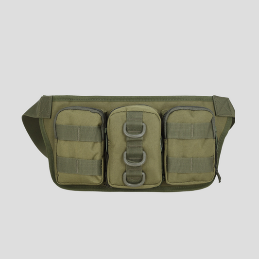 Army Green 3 blocks Fanny Pack