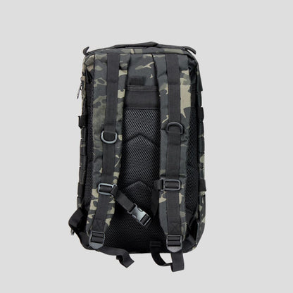 28L Military Tactical Backpack Multi-MOLLE System Black Camo