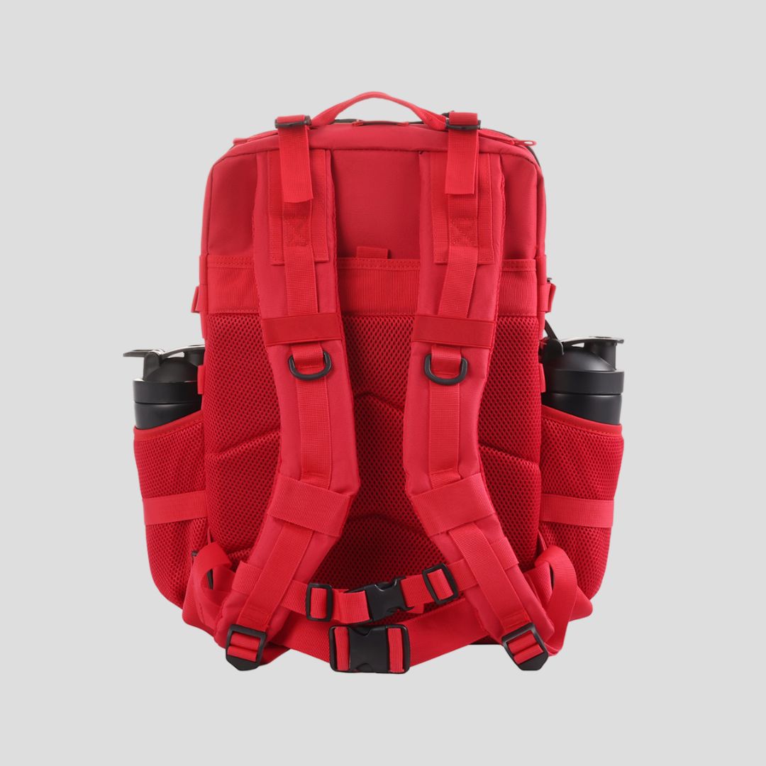 Delta Force 45L Rescue Red Tactical Backpack - High-Capacity Assault Bag