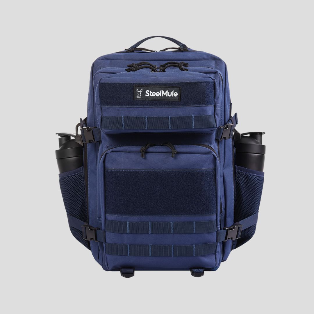 Delta Force 45L Steel Blue Tactical Backpack - High-Capacity Assault Bag