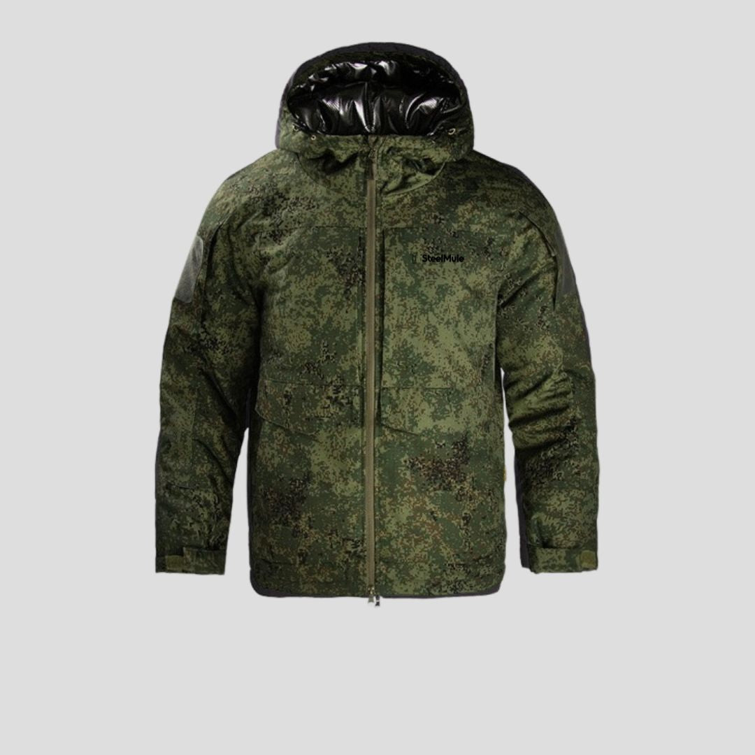 Tactical Winter Jacket with Thermo-Reflective Technology – Green Dot Camo