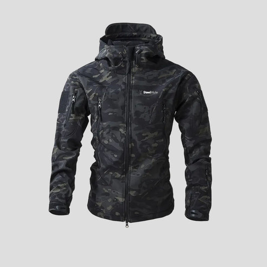 Soft Shell Jacket Black Camo