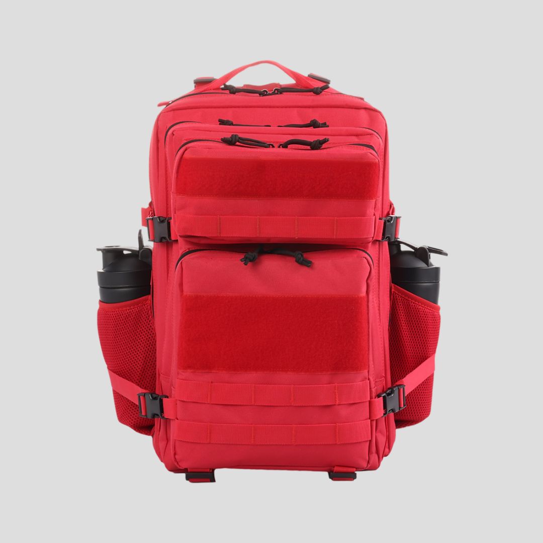 Delta Force 45L Rescue Red Tactical Backpack - High-Capacity Assault Bag