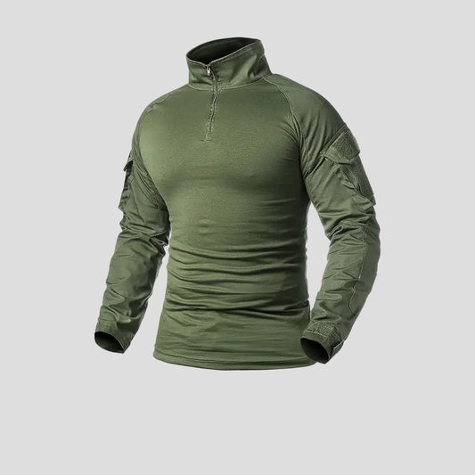 Army Green Tactical Combat Shirt with Long Sleeves – Military-Grade Performance Gear