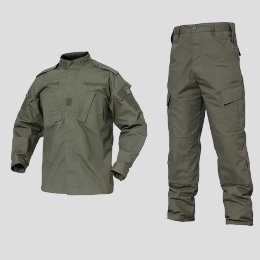 Tactical Camouflage Uniform Set - Army Green, Two-Piece