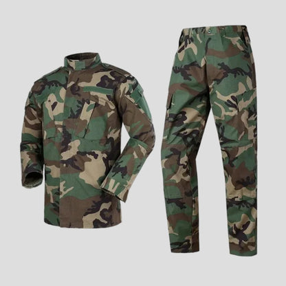 Tactical Camouflage Uniform Set - Woodland Camouflage, Two-Piece