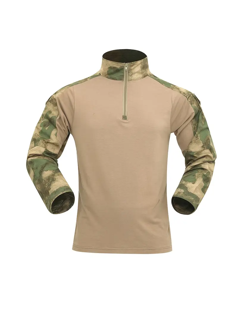 Mudshade Camo Tactical Combat Shirt with Long Sleeves – Military-Grade Performance Gear