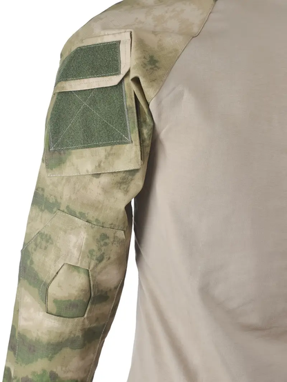 Mudshade Camo Tactical Combat Shirt with Long Sleeves – Military-Grade Performance Gear